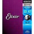 Elixir 80/20 Bronze Acoustic Guitar Strings with POLYWEB Coating, Extra Light (.010-.047)