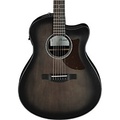 Ibanez AAM70CE Advanced Auditorium Acoustic-Electric Guitar Transparent Charcoal Burst