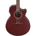 Ibanez AE100 Grand Auditorium Acoustic-Electric Guitar Burgundy Flat