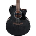 Ibanez AE140 Grand Auditorium Acoustic-Electric Guitar Weathered Black