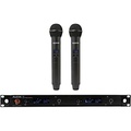 Audix AP42 OM2 Dual Handheld Wireless Microphone System with R42 Two Channel Diversity Receiver and Two H60/OM2 Handheld Transmitters Band B