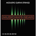Musicians Gear Acoustic 12 80/20 Bronze Acoustic Guitar Strings