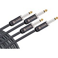 DAddario American Stage Instrument Cable 2-Pack 10 ft. Black