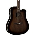Luna Guitars Art Vintage Dreadnought Cutaway Acoustic-Electric Guitar Distressed Vintage Brownburst