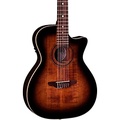 Luna Guitars Art Vintage Nylon Acoustic-Electric Guitar Brown Burst