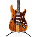 Fender Custom Shop Artisan Stratocaster Thinline Roasted Ash Body With Flame Koa Top Electric Guitar Aged Natural