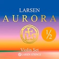 Larsen Strings Aurora Violin String Set 4/4 Size Silver D, Medium Gauge, Ball End