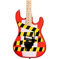 Kramer Baretta Danger Zone Custom Graphic Electric Guitar Warning Tape on White Red