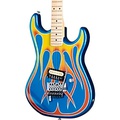 Kramer Baretta Hot Rod Custom Graphic Electric Guitar Blue Sparkle with Flames