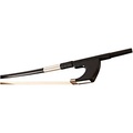 Glasser Bass Bow Fiberglass Half-Lined Frog Nickel Wire Grip 3/4 German