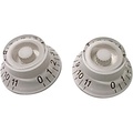 AxLabs Bell Knob That Goes To 11 (Gold Lettering) - 2 Pack White
