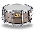Pork Pie Big Black Brass Snare Drum With Tube Lugs and Chrome Hardware Black 14 x 6.5 in.