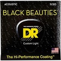 DR Strings Black Beauties Light Acoustic Guitar Strings