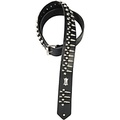 Levys Boot Leather Guitar Strap With Metal Bullets Black