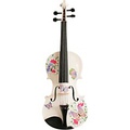 Rozannas Violins Butterfly Dream White Glitter Series Violin Outfit 4/4