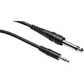 Hosa CMP110 Stereo 3.5mm Male TRS to 1/4in Male TS Mono Interconnect Patch Cable 10 ft.