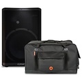 QSC CP12 12 Powered Speaker With Road Runner Bag