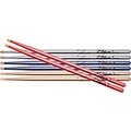 Zildjian Chroma Series Drum Sticks Value Pack 5A Wood