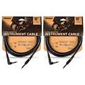 DAddario Classic Pro Series Instrument Cable, Right Angle Plug -10 ft. - 2-Pack