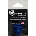 GRAVITY PICKS Classic Standard Polished Blue Multi-Hole Guitar Picks 2.0 mm