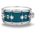 DW Collectors Series FinishPly Teal Glass Snare Drum With Chrome Hardware 14 x 6 in.