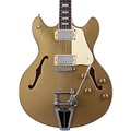 Schecter Guitar Research Corsair Semi-Hollow Electric Guitar Gold Top