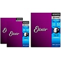 Elixir Custom Light Polyweb Acoustic Guitar Strings 3 Pack
