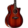 Taylor Custom Redwood-Master Grade Koa Grand Auditorium Acoustic-Electric Guitar Shaded Edge Burst