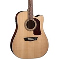 Washburn D10SCE Heritage 10 Series Dreadnought Cutaway Acoustic-Electric Guitar Natural