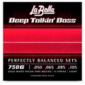 LaBella Deep Talkin Gold White Nylon Tape Wound for 4-String Bass