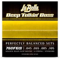 LaBella Deep Talkin Golden Alloy Flat Wound for 4-String Bass
