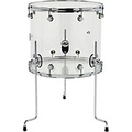 DW Design Series Acrylic Floor Tom With Chrome Hardware 18 x 16 in. Clear