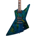 Schecter Guitar Research E-1 Electro-Resin Electric Guitar Transparent Blue
