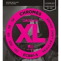 DAddario ECB81-5 Chromes XL Flatwound Bass Strings - Light Gauge