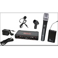 Galaxy Audio EDXR/HHBPV Dual-Channel Wireless Handheld and Lavalier System Band D Black