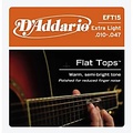 DAddario EFT15 Flat Top PB Extra Light Acoustic Guitar Strings