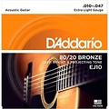 DAddario EJ10 80/20 Bronze Extra Light Acoustic Guitar Strings
