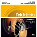 DAddario EJ14 80/20 Bronze Bluegrass Medium Light Acoustic Guitar Strings