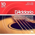 DAddario EJ17-10P Phosphor Bronze Medium Acoustic Strings 10-Pack