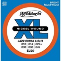DAddario EJ20 Nickel Wound Jazz Extra Light Electric Guitar Strings
