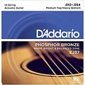DAddario EJ37 12-String Phosphor Bronze Acoustic Guitar Strings - Medium Top Heavy Bottom