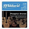 DAddario EJ38 12-String Phosphor Bronze Light Acoustic Guitar Strings