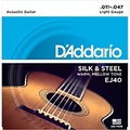 DAddario EJ40 Silk and Steel Ball End Acoustic Folk Guitar Strings