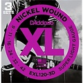 DAddario EXL120 Nickel Super Light Electric Guitar Strings 3-Pack