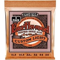 Ernie Ball Earthwood Custom Light Phosphor Bronze Acoustic Guitar Strings 3 Pack 11.5 - 54