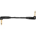 Livewire Elite Instrument Patch Cable 6 Angled/Angled 6 in. Black