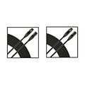 Live Wire Elite Quad Microphone Cable 2-Pack 25 ft. Black