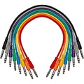 Livewire Essential 1/4 TRS Male to TRS Male Patch Cable 8-Pack 1.5 ft. Black