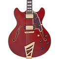 DAngelico Excel Series DC Semi-Hollow Electric Guitar With USA Seymour Duncan Humbuckers and Stairstep Tailpiece Viola