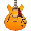 DAngelico Excel Series Mini DC Semi-Hollow Electric Guitar Spruce top USA Seymour Duncan Humbuckers Stop-bar Tailpiece Vintage Natural